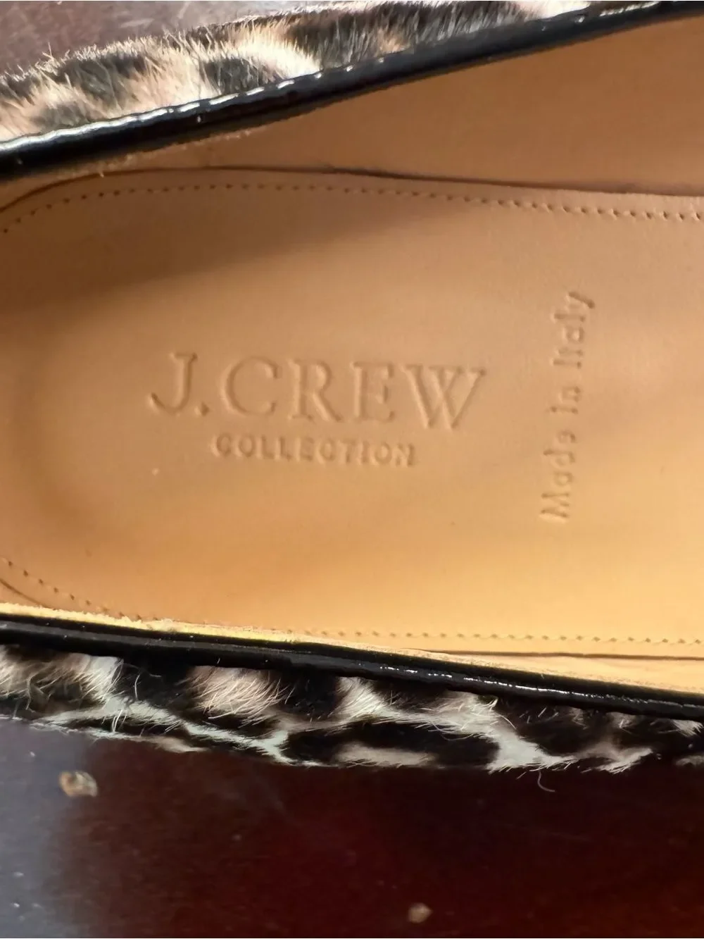 J. Crew Viv Calf Hair Flats Leopard Cheetah 9.5 NWT